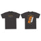 Zig-Zag French Orange T-Shirt - Vintage Black