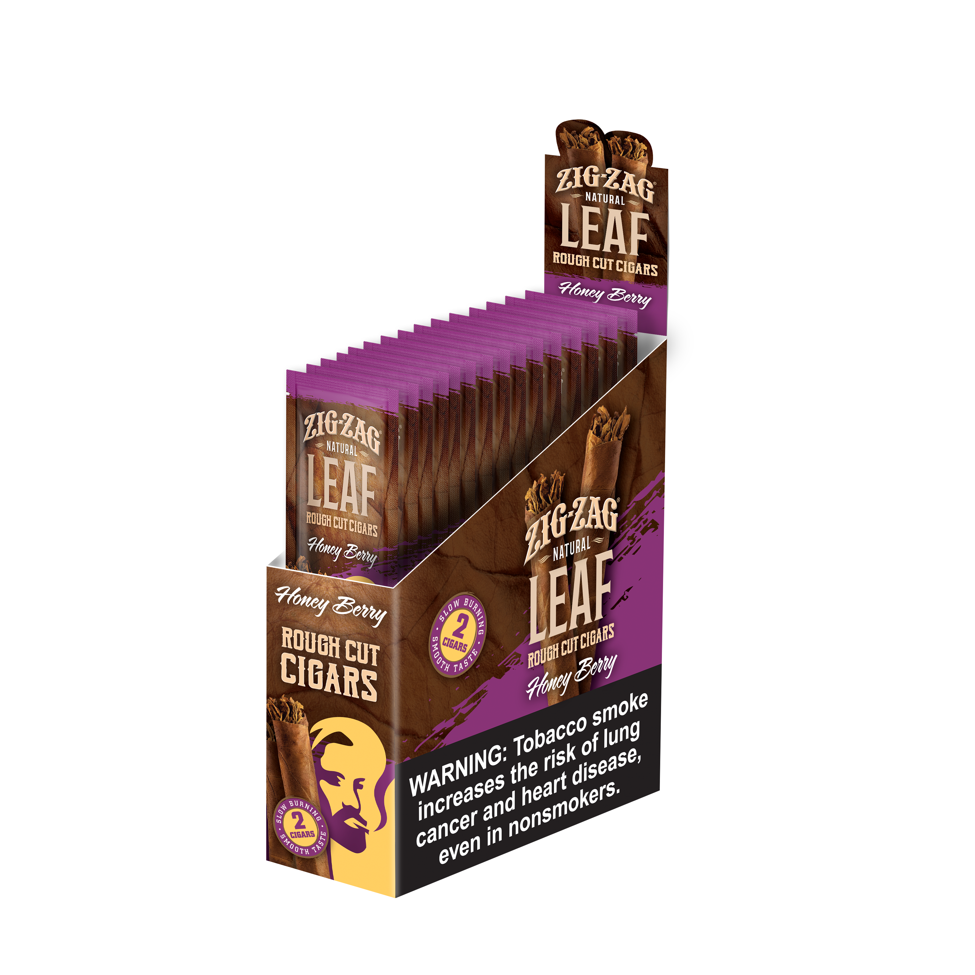 Zig-Zag Honey Berry Natural Leaf Cigars