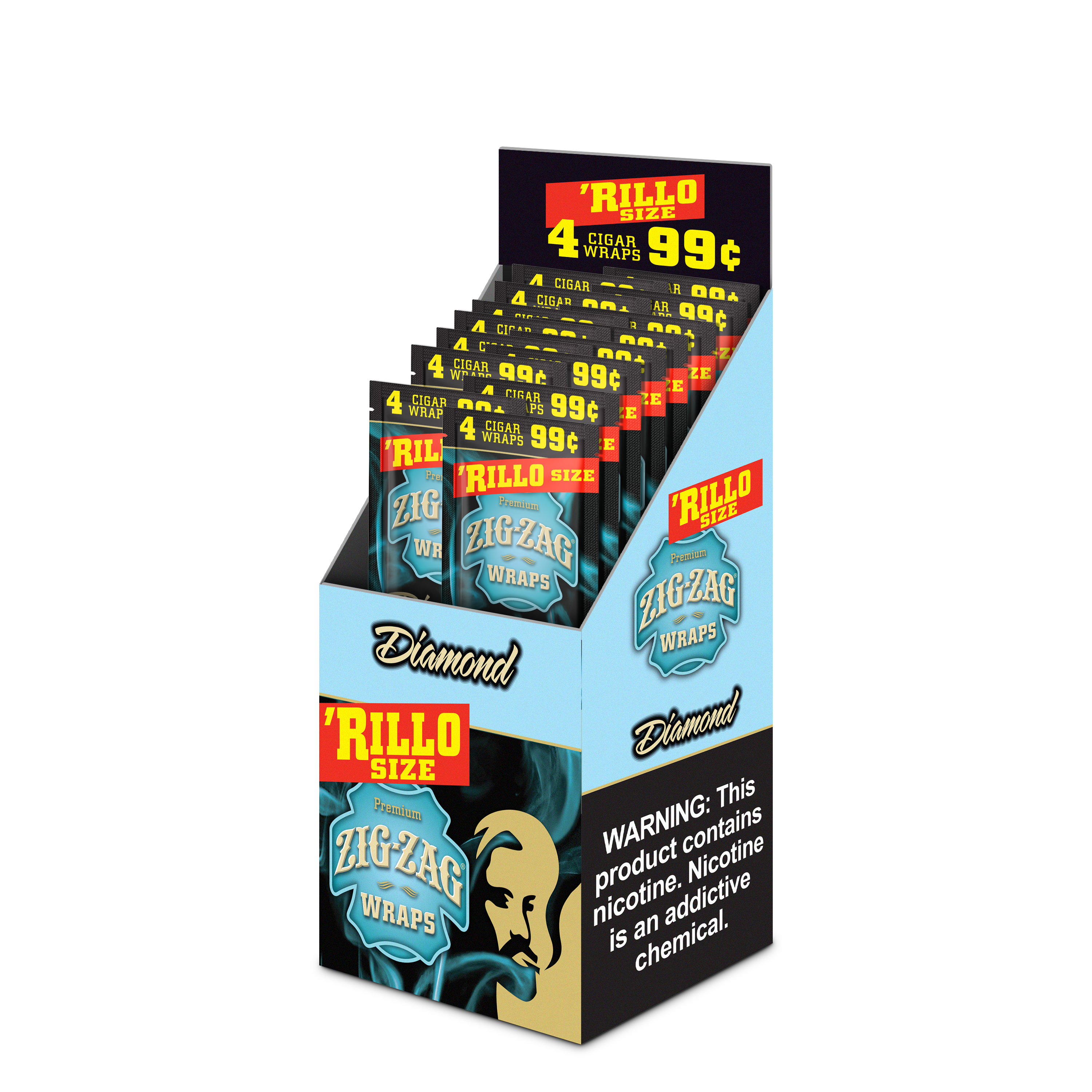 diamond wraps tobacco Zig-Zag Diamond Cigar Wraps Rillo Size