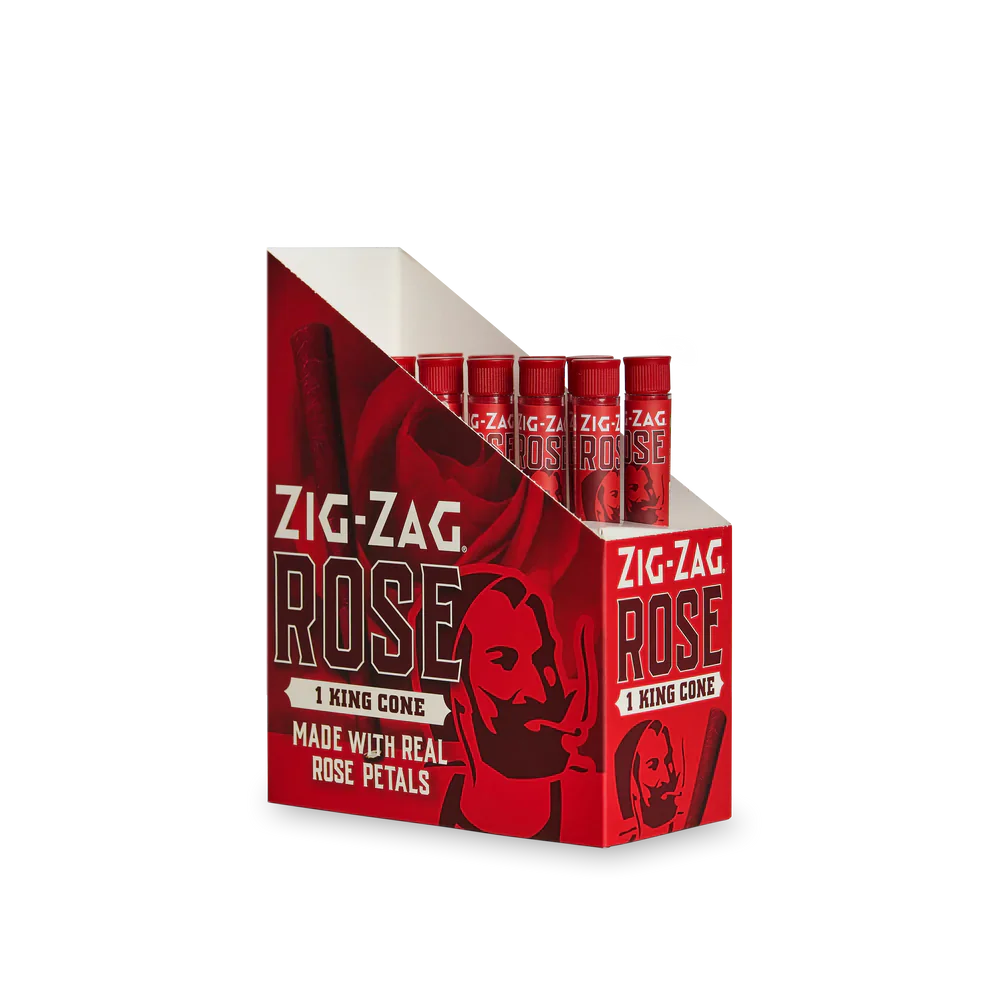 Zig-Zag King Size Rose Cone - 1 Pack Tube
