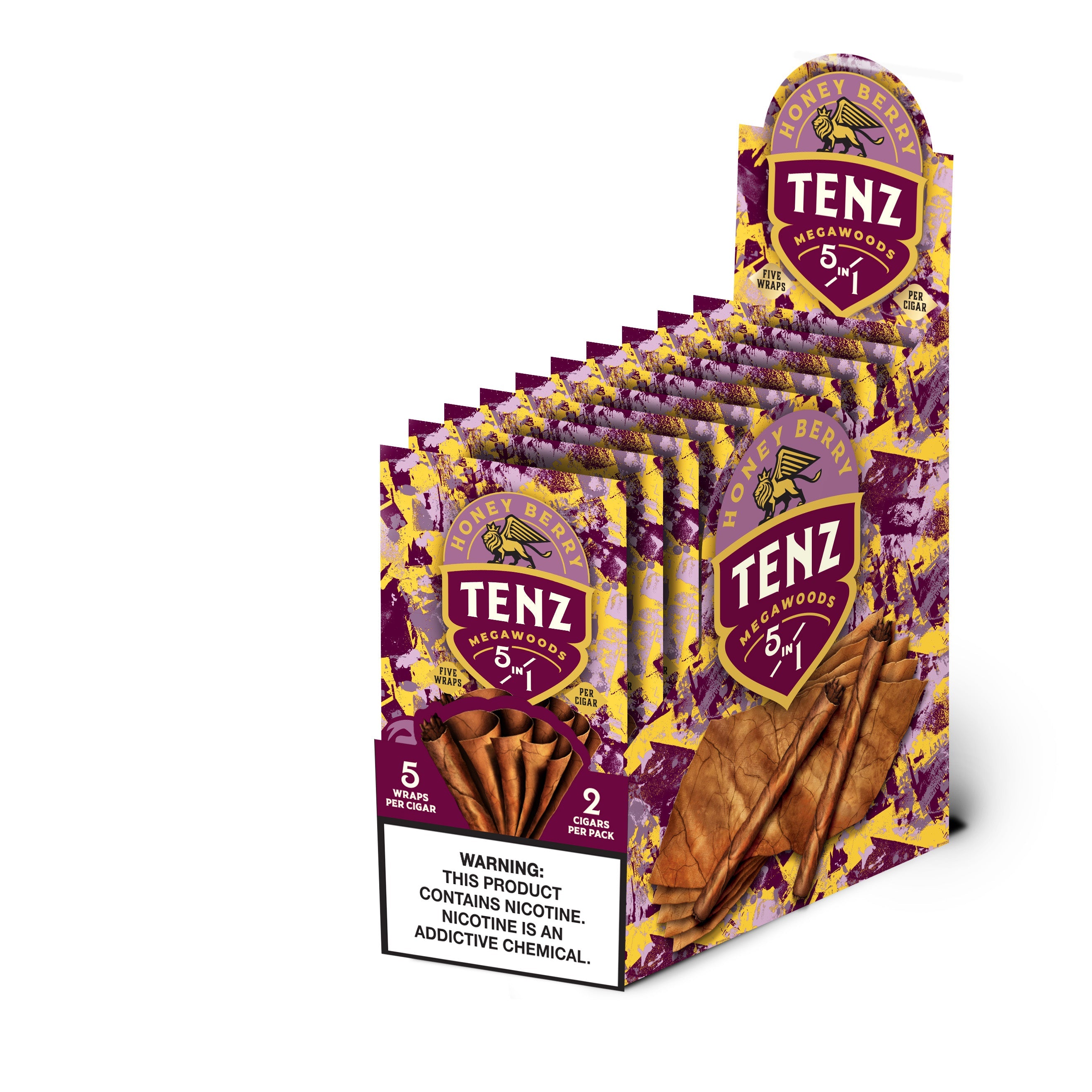 Zig-Zag Tenz Natural Leaf Cigars - Honey Berry