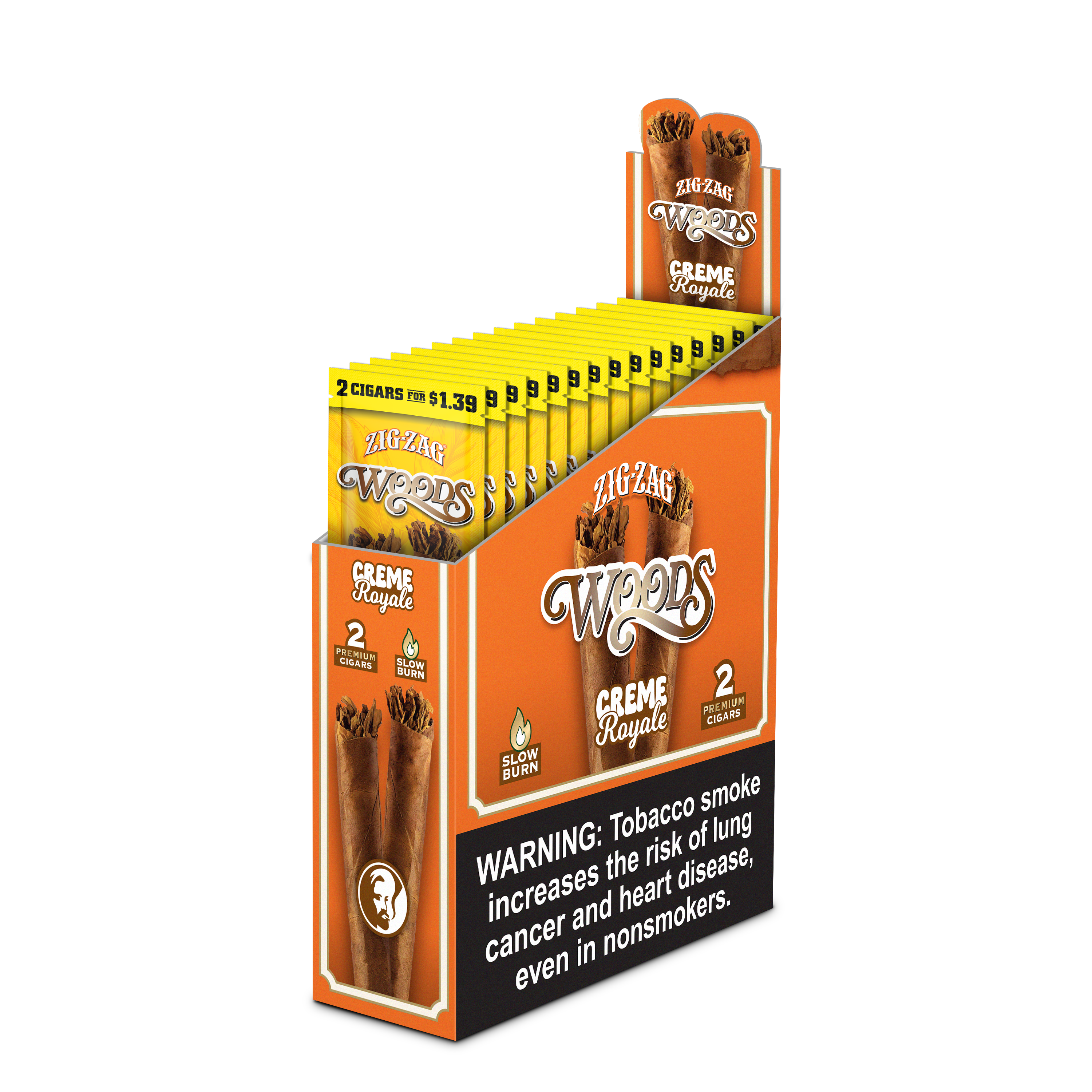 Zig-Zag Woods Rough Cut Cigars - Crème Royale