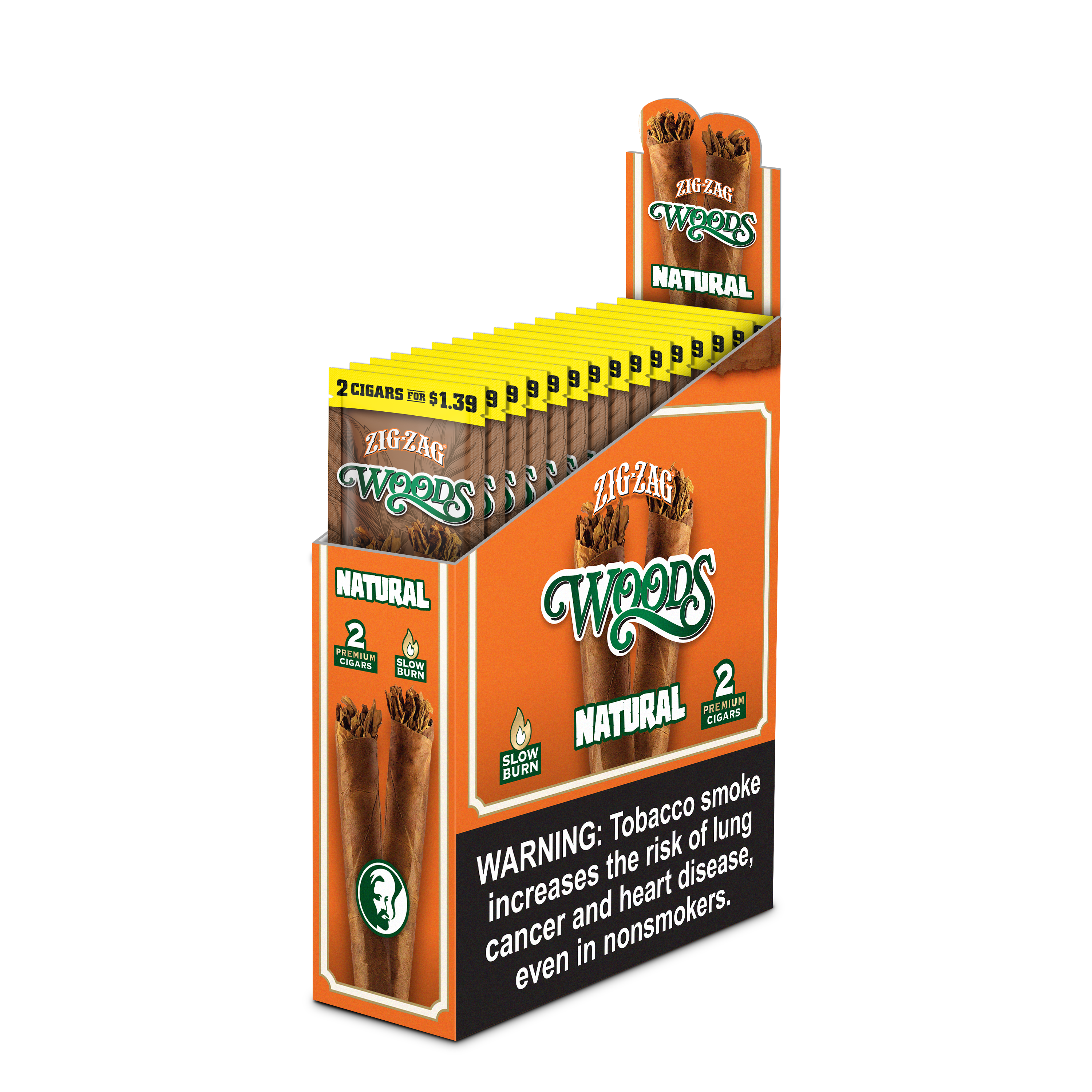 woods tobacco Zig-Zag Woods Rough Cut Cigars