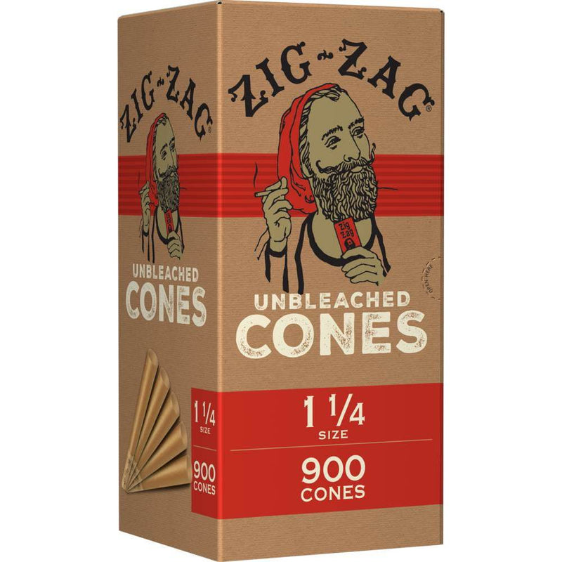 Zig-Zag 1 1/4 Unbleached Bulk Cones