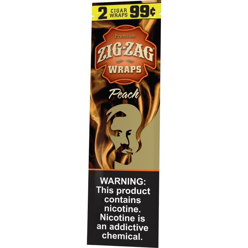 Zig-Zag Peach Cigar Wraps