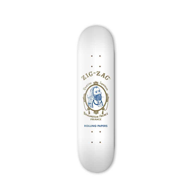 Zig-Zag Original White Skateboard
