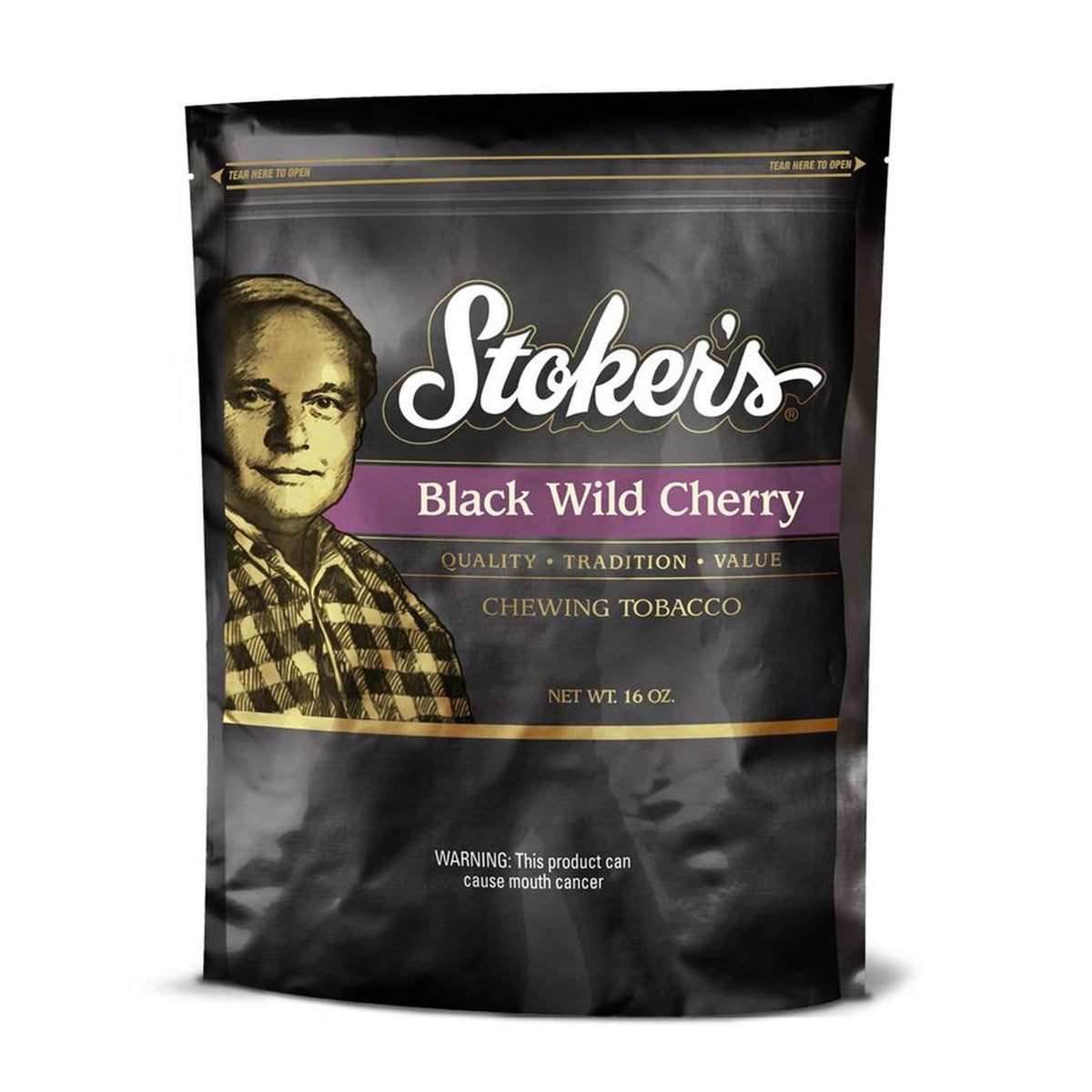 cherry flavored chewing tobacco Stoker's Black Wild Cherry Loose Leaf Chewing Tobacco