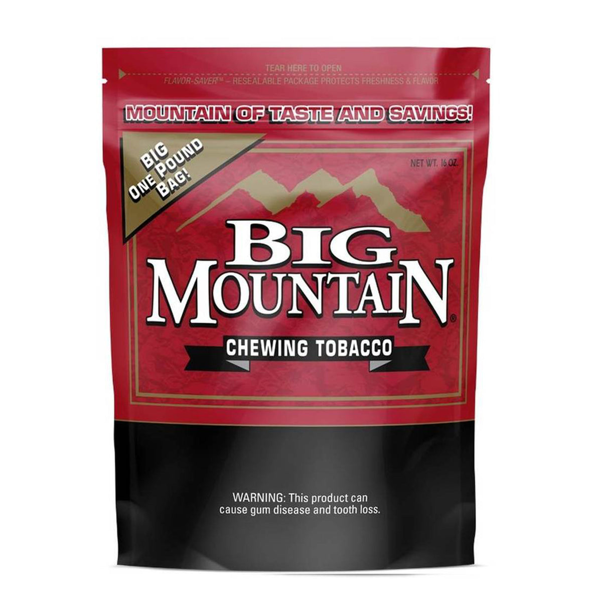 mountain tobacco Big Mountain Full Flavor Loose Leaf Chewing Tobacco