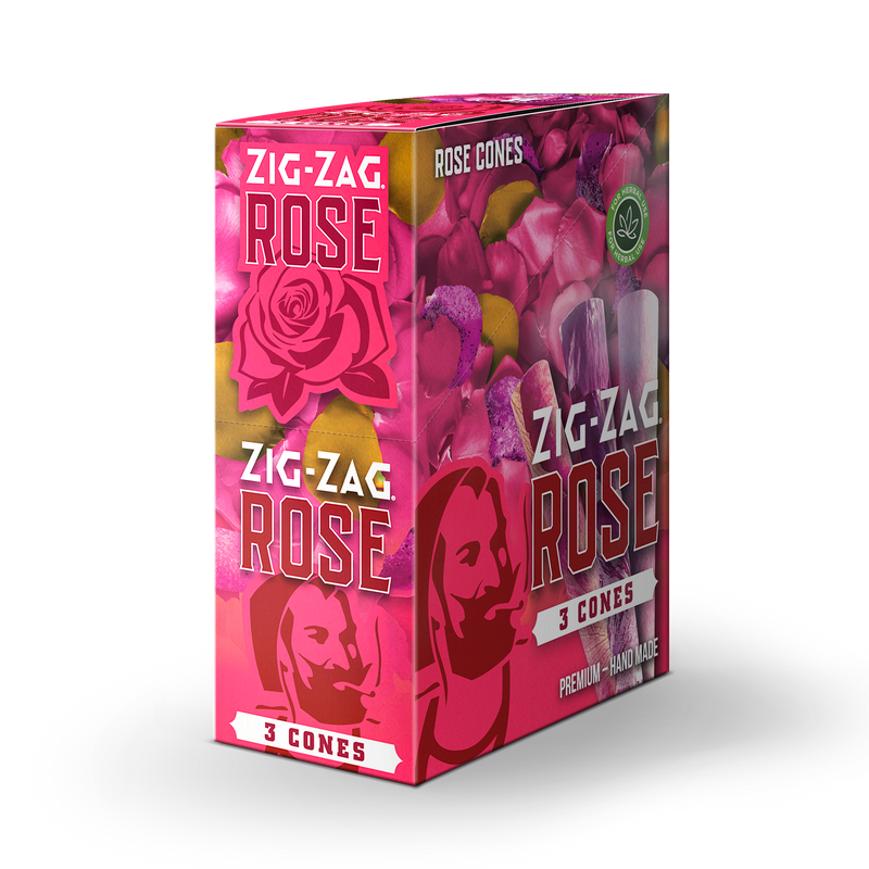 Zig-Zag King Size Rose Cones - 3 Pack Tube