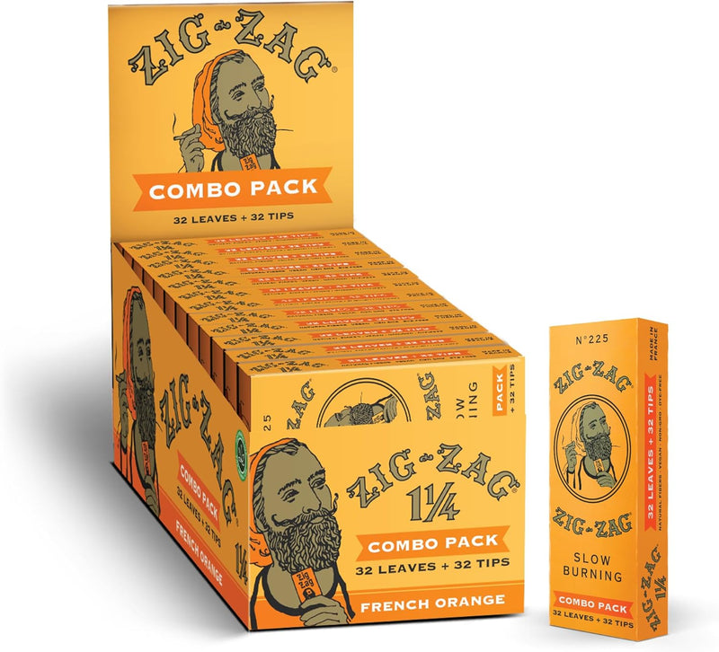 Zig-Zag Combo Pack - 1 1/4 Orange Carton