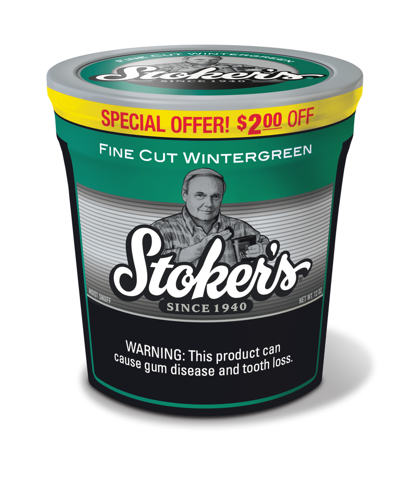Stoker's Wintergreen Fine Cut Moist Snuff Tub