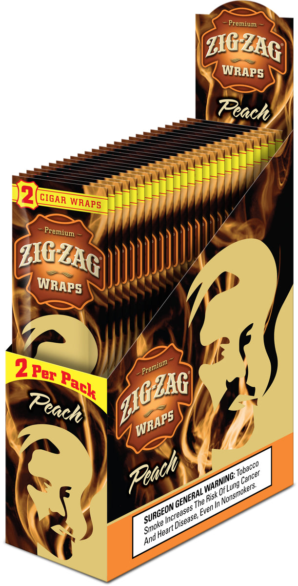 Zig-Zag Peach Cigar Wraps
