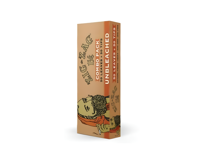 Zig-Zag Combo Pack - 1 1/4 Unbleached Carton