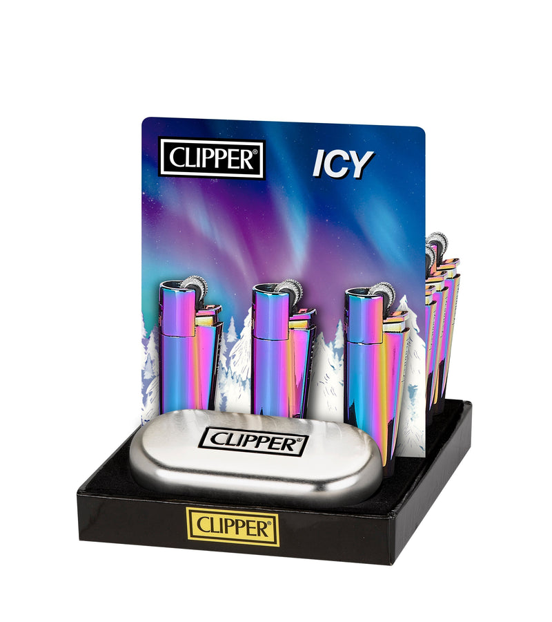 Clipper Large Metal Vuursteen aansteker - Dawn Gradient Giftbox Clipper Large Metal Vuursteen aansteker - Dawn Gradient Giftbox