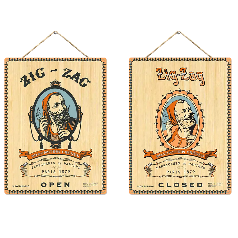 WOOD SIGN - ZZ VINTAGE (5 PER CASE) 8-24