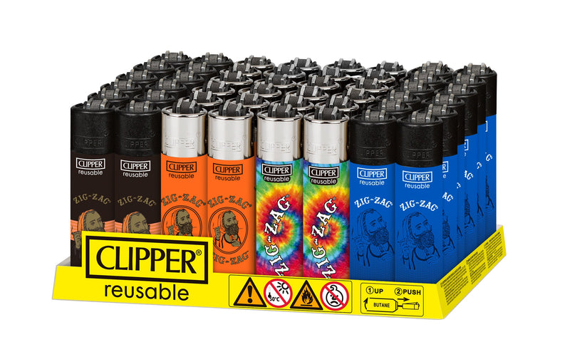 Clipper Lighters 2-Tier Zig-Zag Collection Display