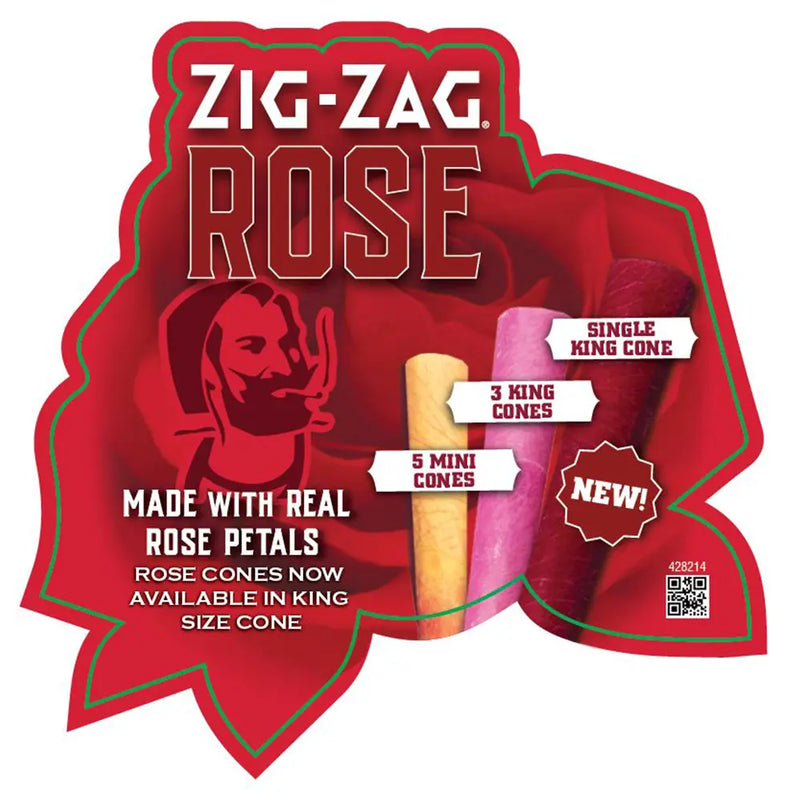 WINDOW CLING 9X9 - ZZ ROSE CONES (25 PER PACK) 4-24