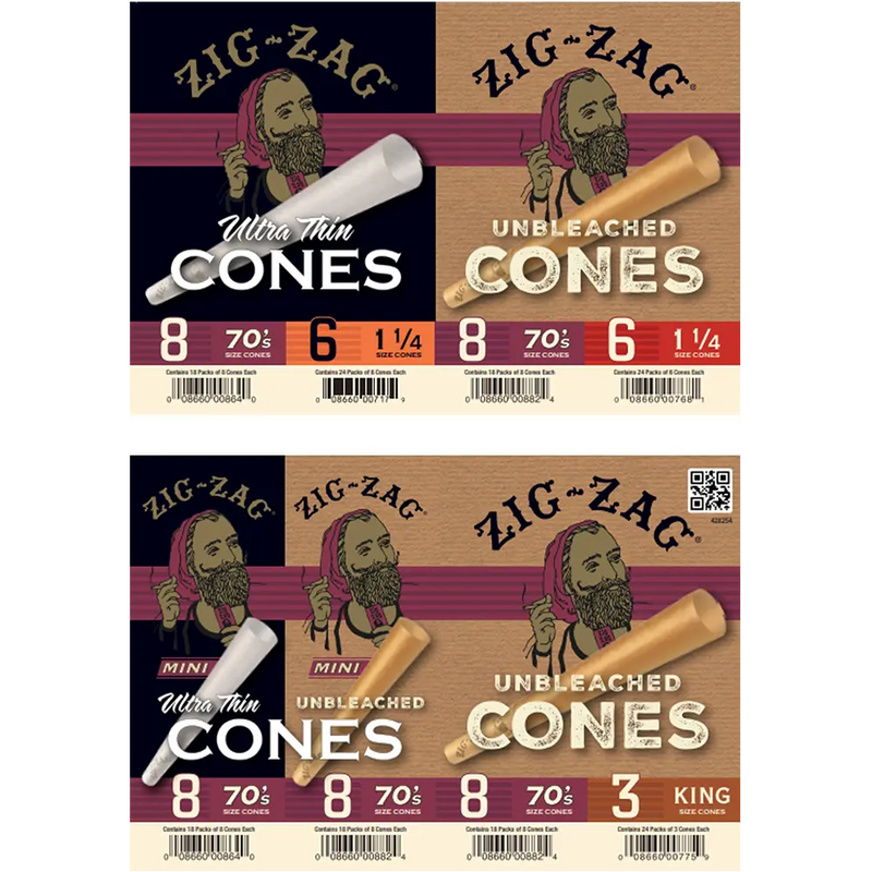 GRAPHIC KIT  - ZZ PAPER CONE MODULAR 70MM (12 PER PACK)