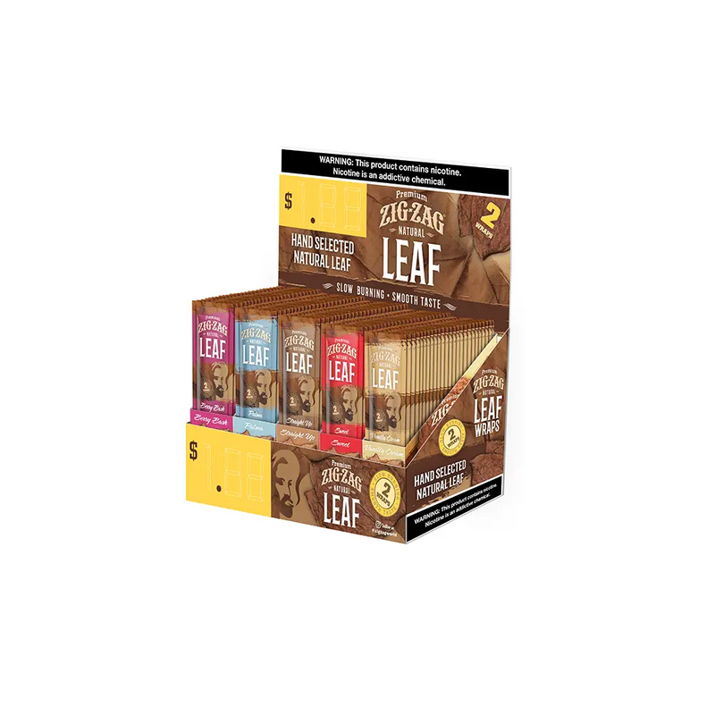 DISPLAY - NATURAL LEAF WRAPS 5 CARTON KDF 2-21