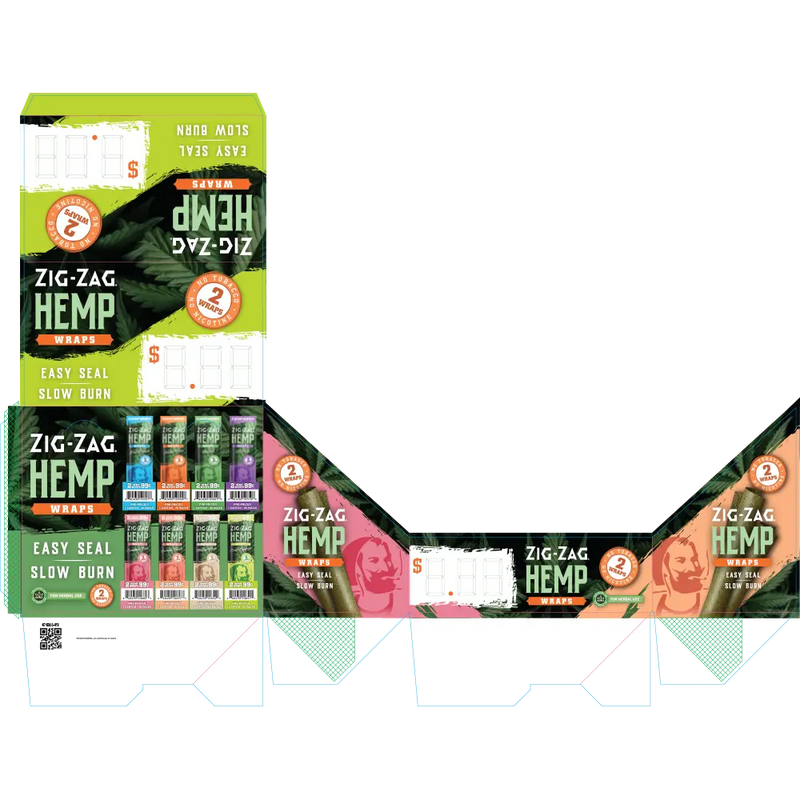 DISPLAY - ZZ HEMP WRAPS 4 CARTON KDF 5-24