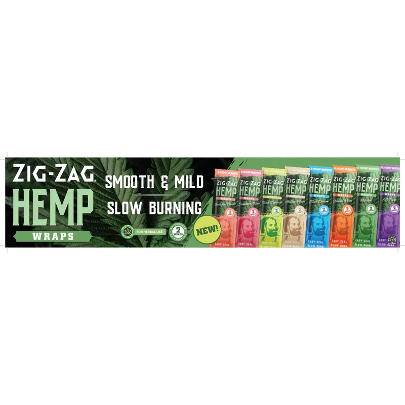 DOOR CLING - ZZ HEMP WRAPS (25 PER PACK) 5-24