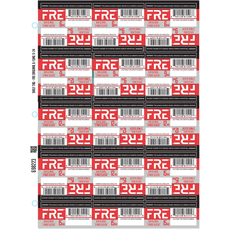 SHELF TAG - FRE ORIGINAL 6-15MG 11-24