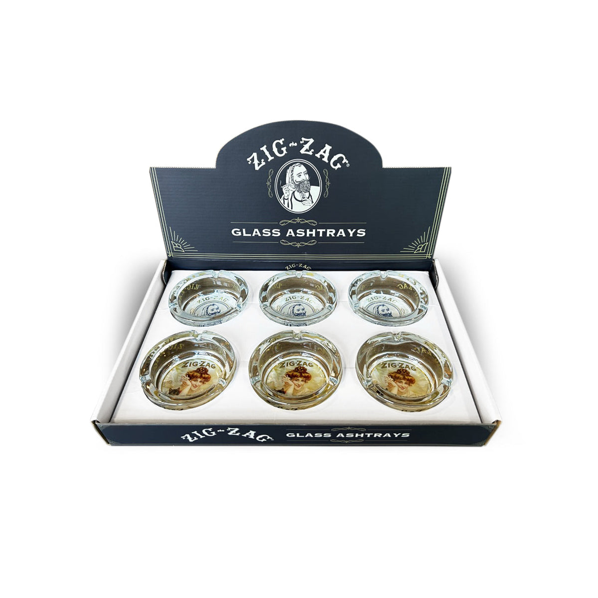 だばっち！ Zig-Zag Glass Ashtray Display