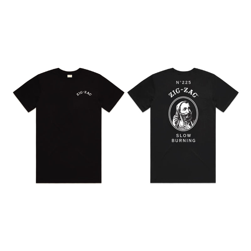 Zig-Zag Original Vintage Back Graphic T-Shirt - Black