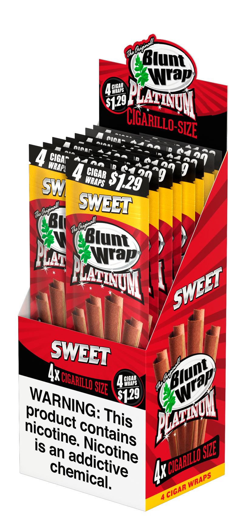 Blunt Wrap Platinum Sweet Cigarillo Size Wraps