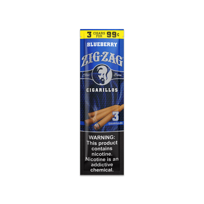 Zig-Zag Blueberry Cigarillos, 3 for $0.99