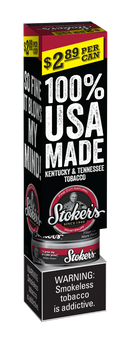 Stoker's Fine Cut Natural Moist Snuff Cans - Pre-Priced $2.89