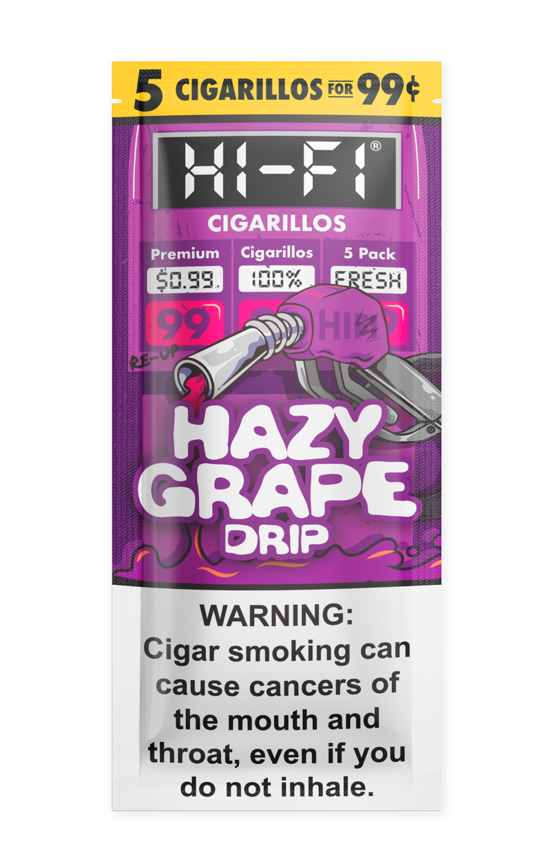 Hi-Fi Hazy Grape Drip Cigarillos Hi-Fi Hazy Grape Drip Cigarillos