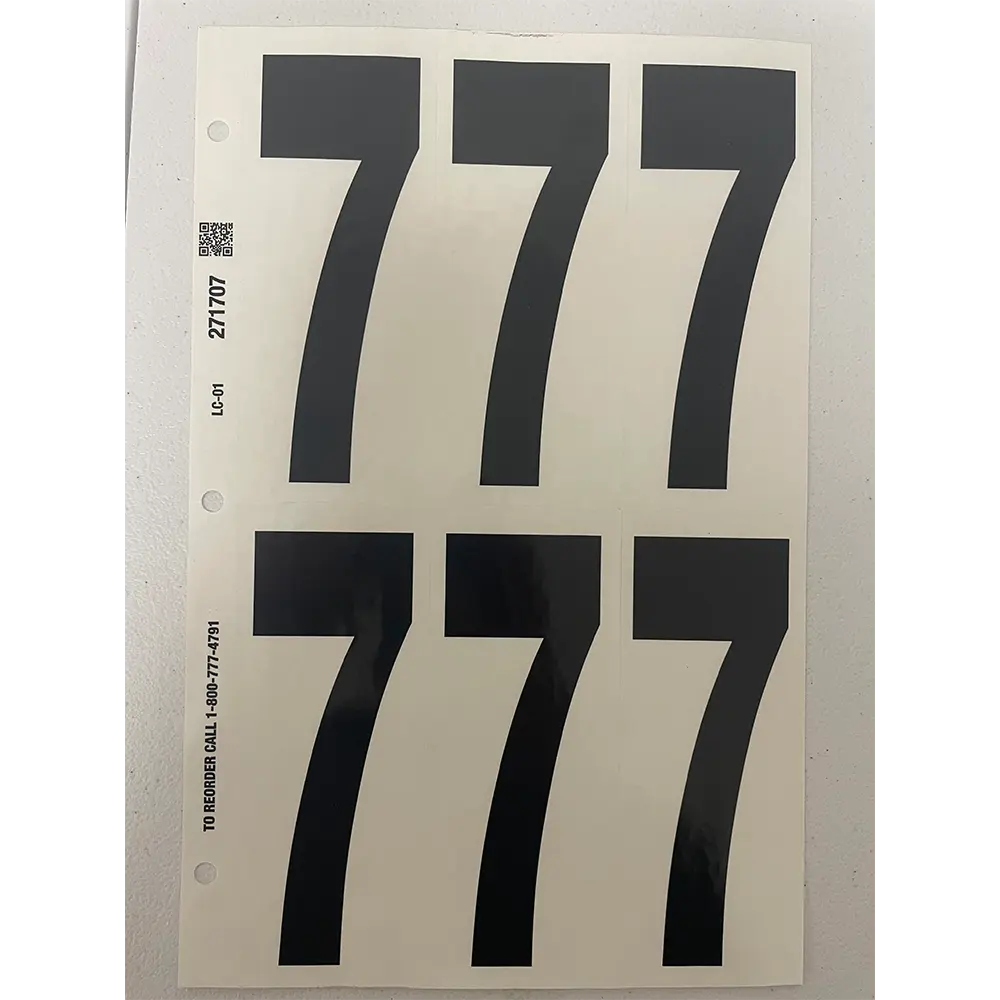 NUMBERS - #7 VINYL 5.5