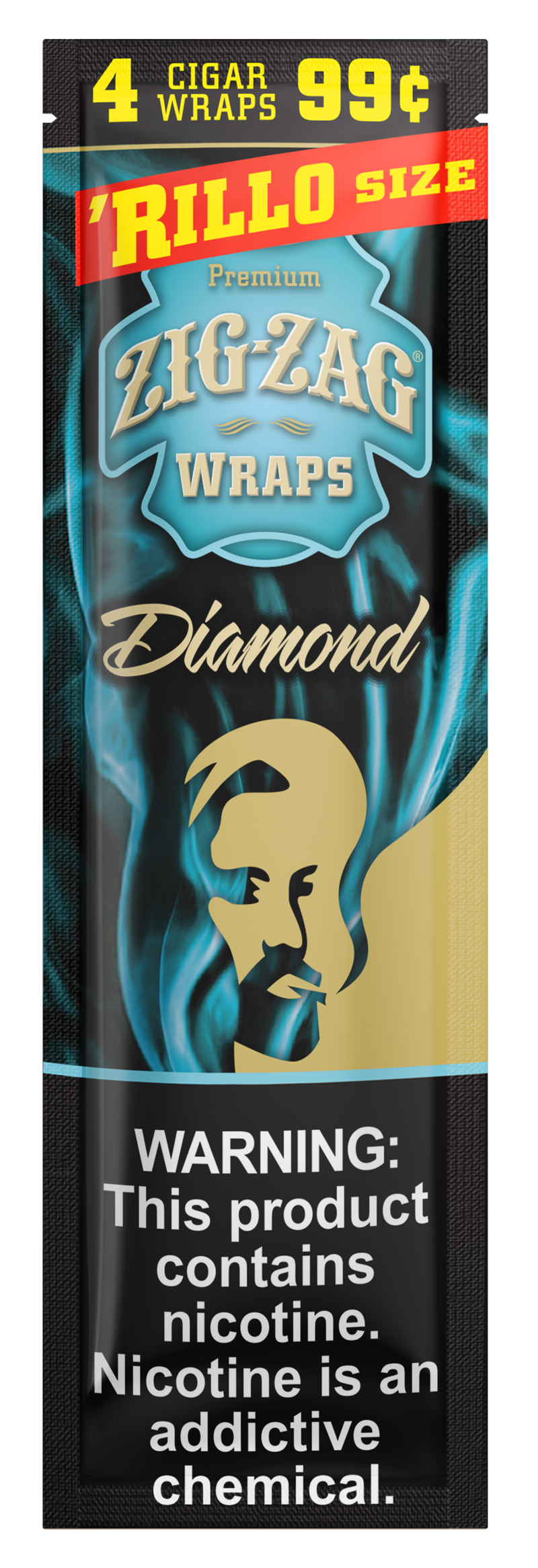 Zig-Zag Diamond Cigar Wraps Rillo Size