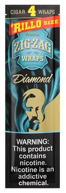 Zig-Zag Diamond Cigar Wraps Rillo Size