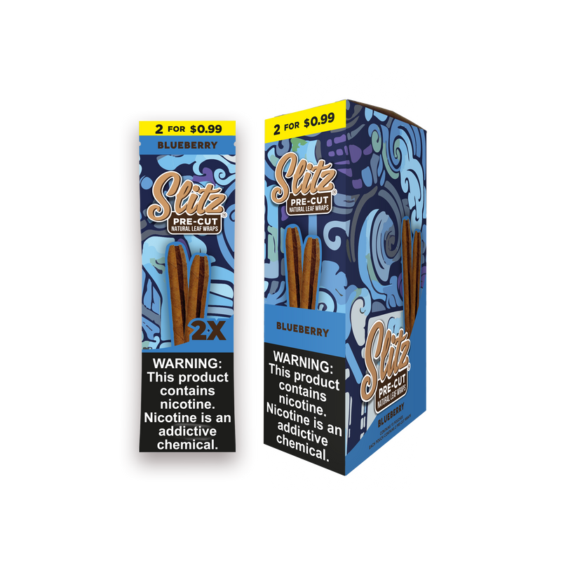 Slitz Blueberry Tobacco Wraps