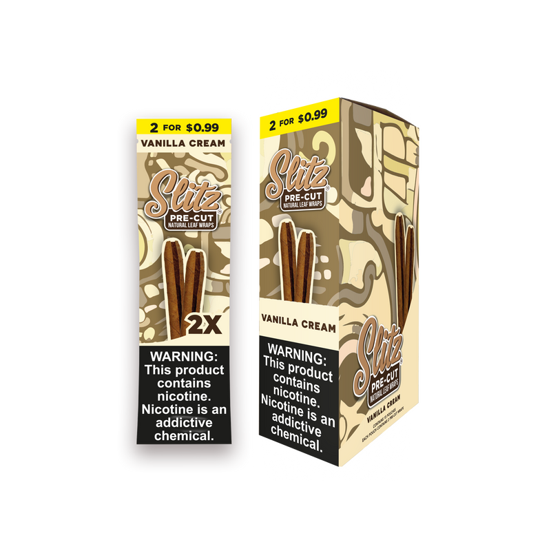 Slitz Vanilla Cream Tobacco Wraps