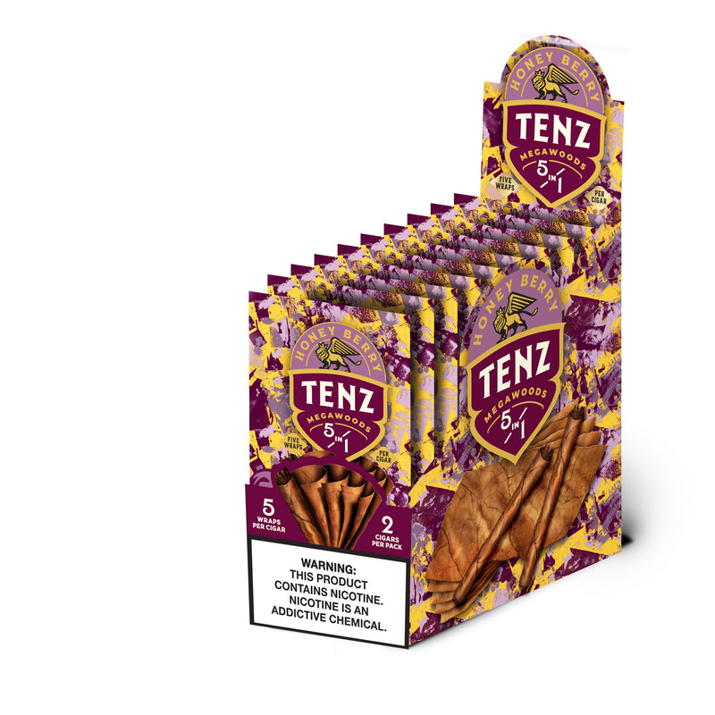 Zig-Zag Tenz Natural Leaf Cigars - Honey Berry