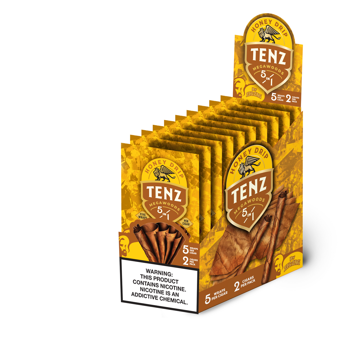 Zig-Zag Tenz Natural Leaf Cigars - Honey Drip