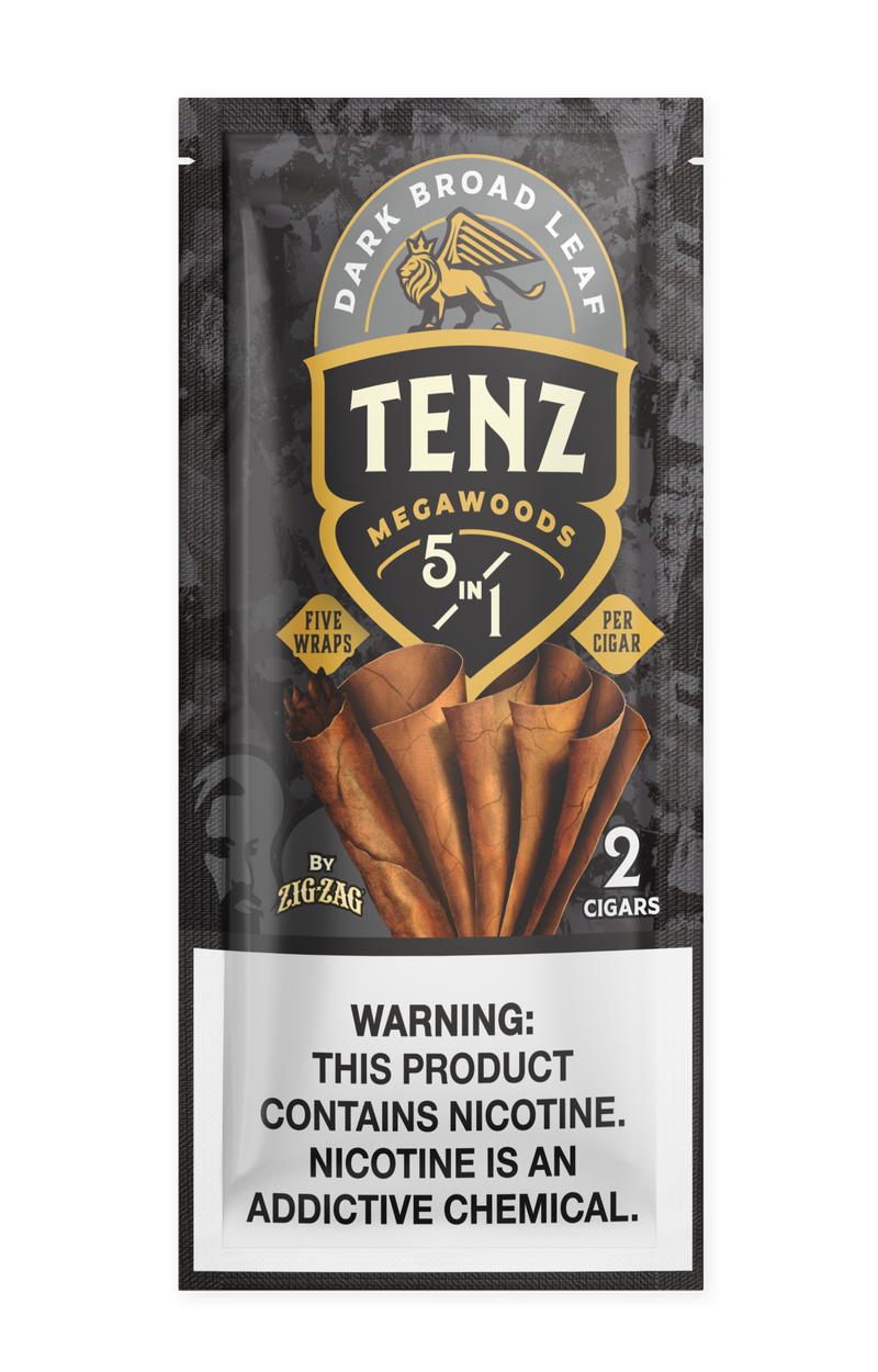 Zig-Zag Tenz Natural Leaf Cigars - Dark Broad Leaf