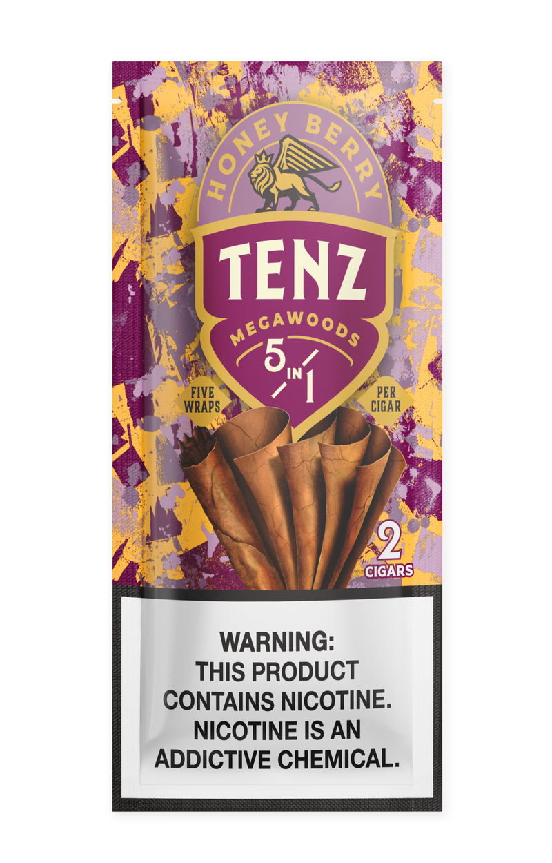 Zig-Zag Tenz Natural Leaf Cigars - Honey Berry