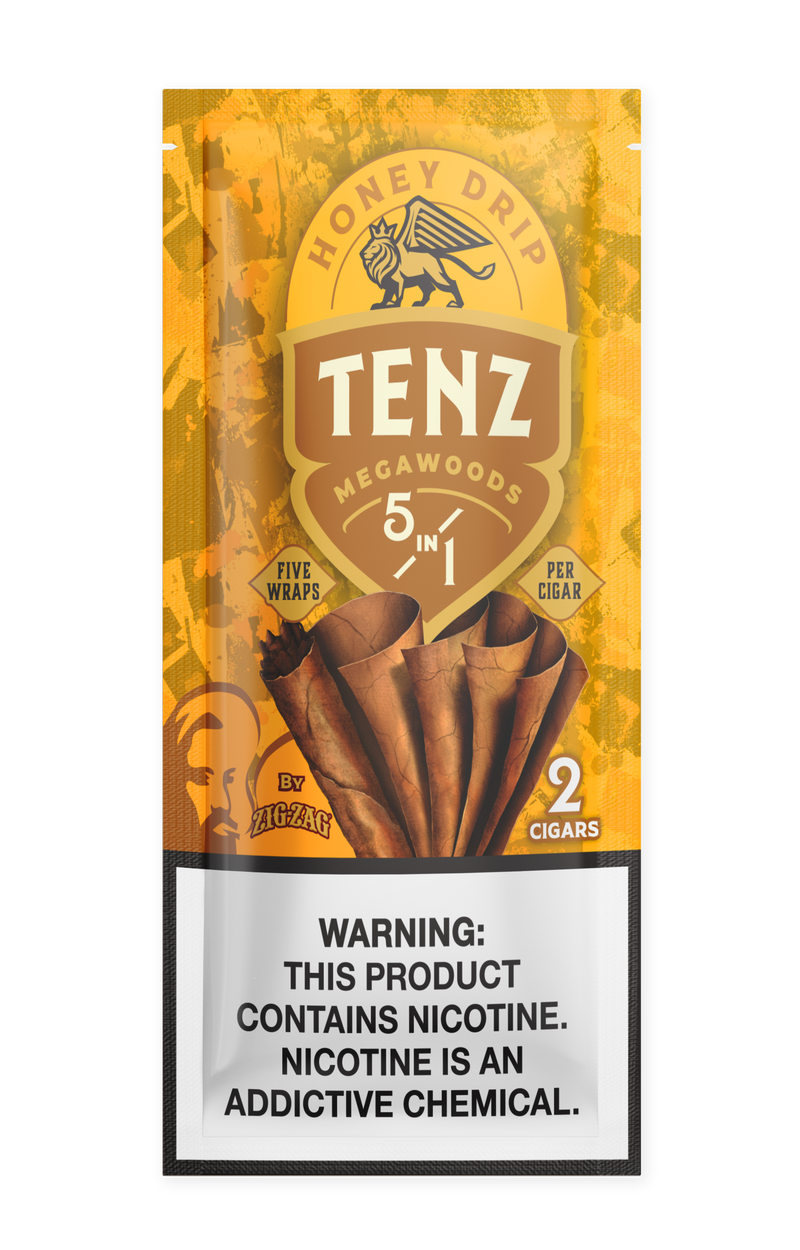 Zig-Zag Tenz Natural Leaf Cigars - Honey Drip