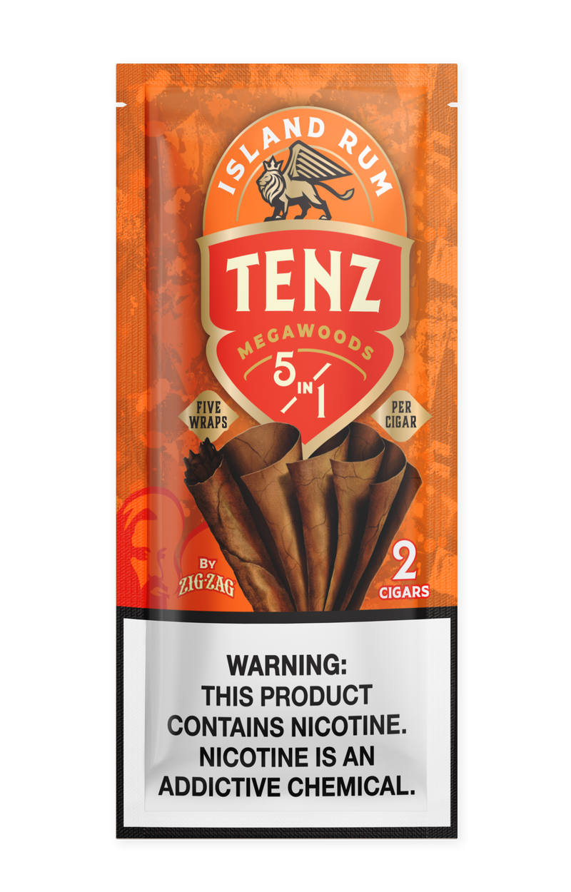 Zig-Zag Tenz Natural Leaf Cigars - Island Rum