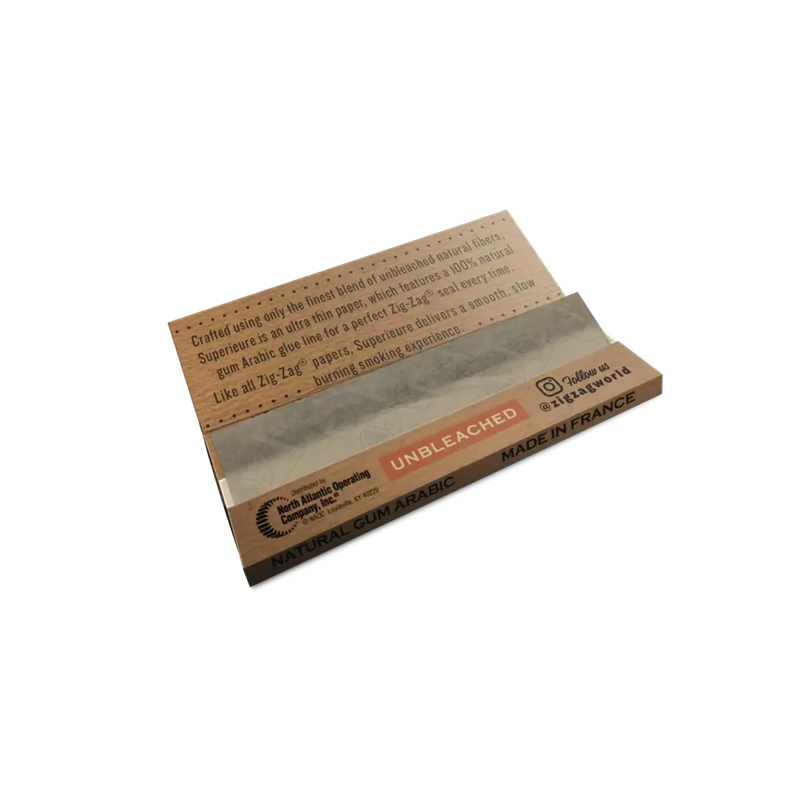 Zig-Zag Unbleached Paper Display - 1 1/4 & King Slim