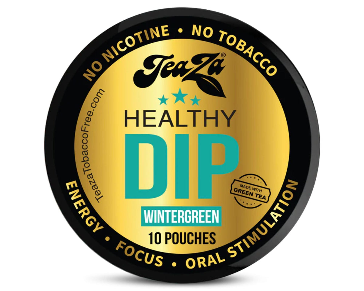 green tea tobacco TeaZa Herbal Energy Pouch