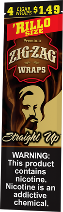 Zig-Zag Straight Up Cigar Wraps Rillo Size