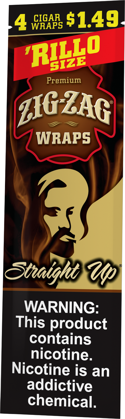 Zig-Zag Straight Up Cigar Wraps Rillo Size