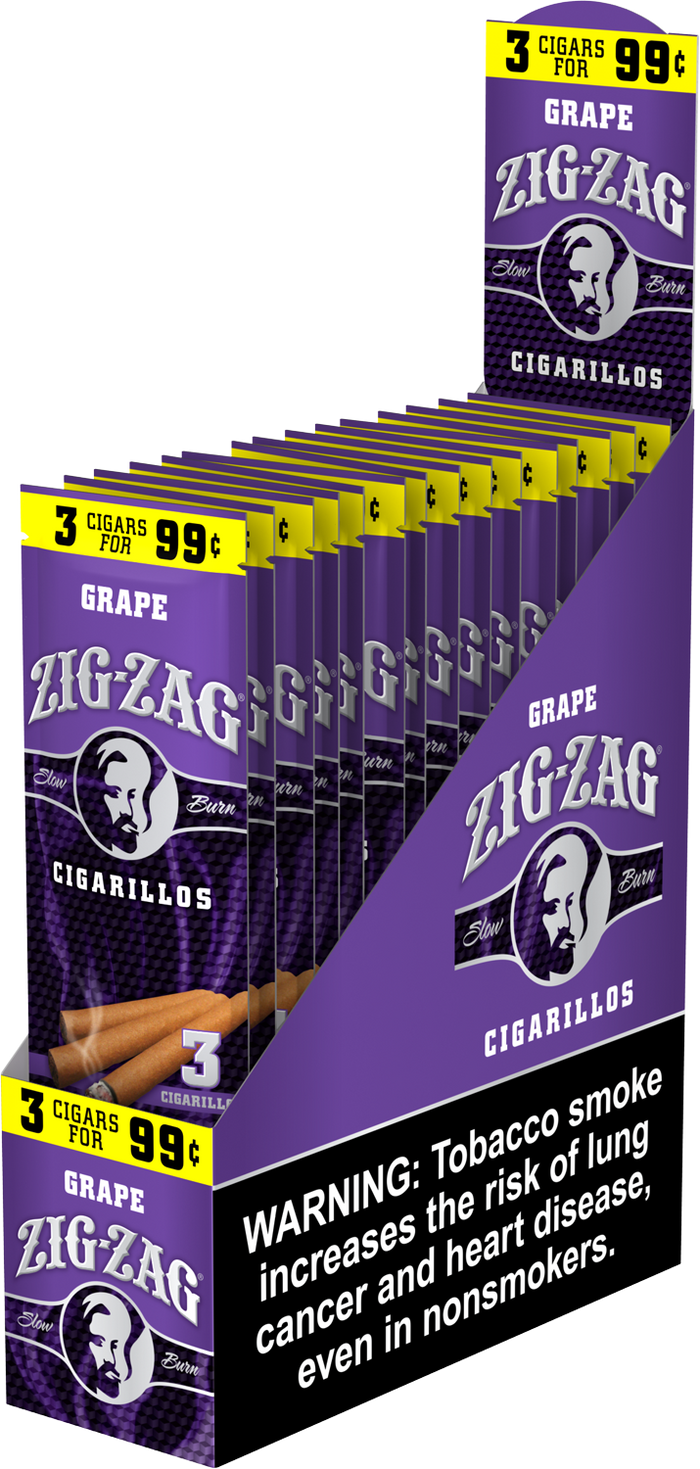 Zig-Zag Grape Cigarillos, 3 for $0.99