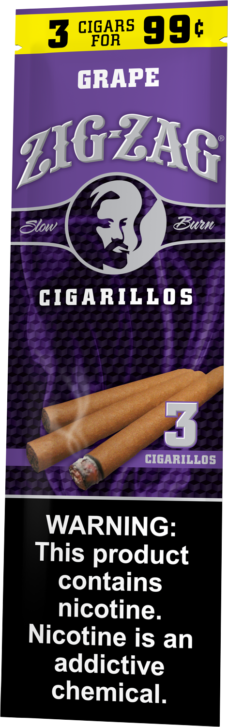 Zig-Zag Grape Cigarillos, 3 for $0.99