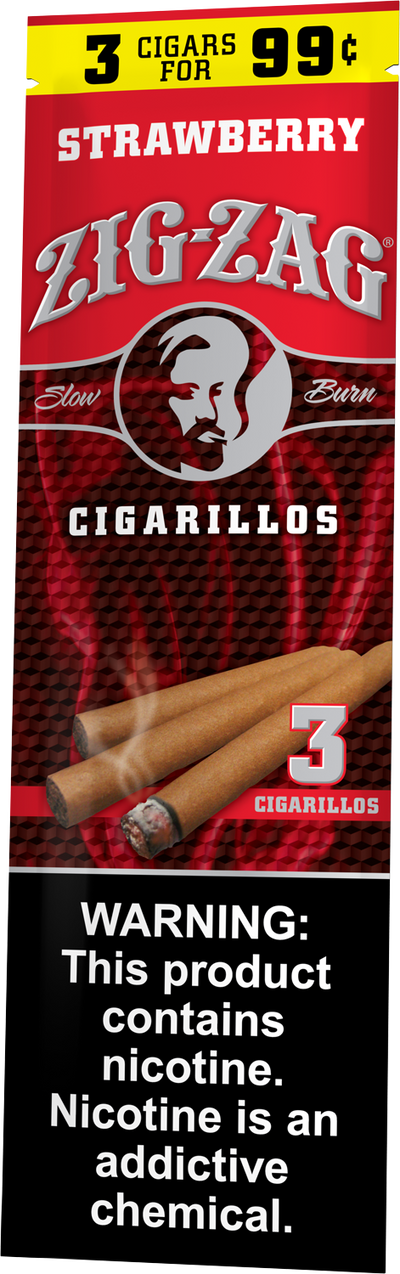 Zig-Zag Strawberry Cigarillos, 3 for $0.99